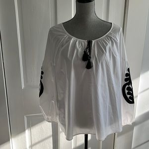 NWT • J.CREW PEASANT TOP